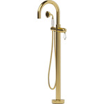 Смеситель для ванны напольный Boheme Imperiale 289-SW, золото, Цвет производителя: золото - фото 