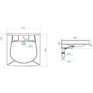 Раковина Santek Пилот 60х50 см над стиральной машиной (ПИЛОТ-50) 1.WH30.1.970 - фото 5