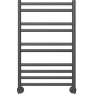 Полотенцесушитель водяной Aquatek Оберон П10 500х800 мм AQ RO1080BL, чёрный муар - фото 