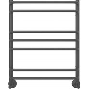 Полотенцесушитель водяной Aquatek Пандора П7 500х600 мм AQ RRС0760BL, чёрный муар - фото 