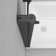 Шторка для ванны Am.Pm Gem 80х140 см W90BS-D080-140BT, чёрный/прозрачное - фото 5