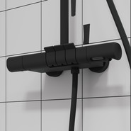 Душевая стойка с термостатом Iddis SpaHome SPHBLTKi06, чёрный матовый - фото 6