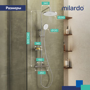 Душевая стойка с термостатом Milardo Ideal Spa ILSSBTHM89 - фото 5