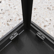 Душевое ограждение BelBagno 90x90 см LUCE-A-2-90-C-NERO, чёрный/прозрачное - фото 4