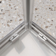 Душевое ограждение BelBagno 90x90 см LUCE-A-2-90-C-Cr, хром/прозрачное - фото 4