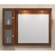 Зеркало Opadiris Мираж 80 см с козырьком, цвет орех - фото 4