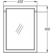 Зеркало Opadiris Омега 65 см, слоновая кость - фото 3