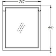 Зеркало Opadiris Омега 75 см, слоновая кость - фото 3