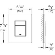 Кнопка смыва Grohe Skate Cosmopolitan 38732EN0, никель брашированный - фото 2