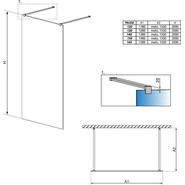 Душевая перегородка Radaway Modo New I 150 см хром/прозрачное - фото 4