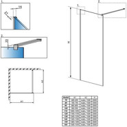 Душевая перегородка Radaway Modo New II 140 см хром/прозрачное - фото 5