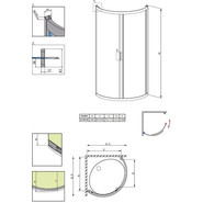 Душевое ограждение Radaway Premium Plus B 90х90х190 см, хром/прозрачное - фото 5