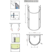 Душевое ограждение Radaway Premium Plus P 100х90х190 см, хром/коричневое - фото 6