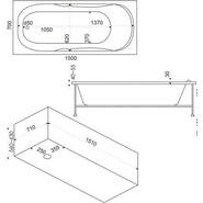 Панель торцевая для ванны Bas Ибица/Стайл 70 см - фото 3