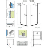 Душевая дверь Radaway Arta DWJ I 90 см хром/прозрачное - фото 5