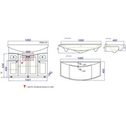 Тумба напольная с раковиной Aqwella Франческа 105 см FR0110 - фото 6
