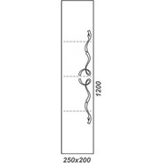 Пенал подвесной Aqwella Clarberg Due amanti 25 см Due.05.25/W/CR, белый/серебро - фото 3