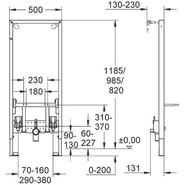 Инсталляция для биде Grohe 38553001 - фото 2