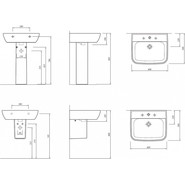 Раковина подвесная Kale BABEL 60 см - фото 2
