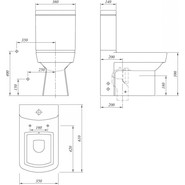 Унитаз-компакт Kale BASICS с крышкой микролифт - фото 2