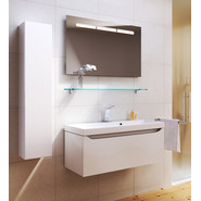 Тумба подвесная с раковиной Aqwella Verona 80 см Ver.01.08/W, Цвет фасада: белый - фото 2