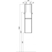 Пенал подвесной Акватон Шерилл 30 см 1A206503SH010 - фото 2