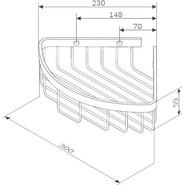 Полка угловая AM.PM Sense A7452200 - фото 6