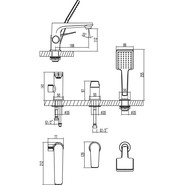 Смеситель для ванны Lemark Bronx LM3745BL, черный - фото 3