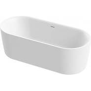 Ванна отдельностоящая Cezares Metauro 180x80 см METAURO-INT-Central-180-80-60-W-MATT, белый матовый - фото 