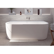 Ванна акриловая Cezares Metauro 180x80 см METAURO-INT-Wall-180-80-60-W-MATT, белый матовый - фото 2