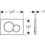 Смывная клавиша Geberit Sigma 01 115.770.DМ.5, золото матовое - фото 2