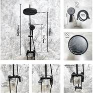 Душевая стойка Haiba HB24553-7, чёрный - фото 6