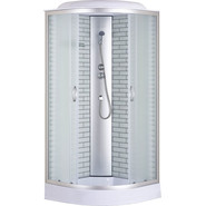 Душевая кабина Loranto 90x90 см CS-6690-13FW 90, хром/матовое - фото 