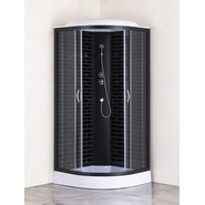 Душевая кабина Loranto 90x90 см CS-6690-13GB 90, чёрный/прозрачное - фото 2