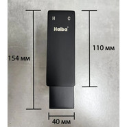 Душевой комплект Haiba: Душевая стойка HB23803-7 + смеситель для раковины HB10803-7, цвет чёрный - фото 3