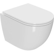 Унитаз подвесной безободковый Sintesi Evi SIN-TS-EVI-152 с крышкой микролифт (система смыва Торнадо) - фото 2