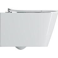 Унитаз подвесной безободковый Sole Cube pro с тонкой крышкой микролифт - фото 2