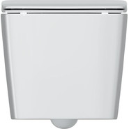 Унитаз подвесной безободковый Sole Cube pro с тонкой крышкой микролифт - фото 4