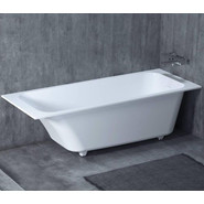 Ванна каменная Salini Orlanda Kit 180х80 см 102112G (S-Sense) покрытие ванны глянцевое (с монолитным экраном) - фото 4