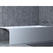 Ванна каменная Salini Orlanda Kit 180х80 см 102112G (S-Sense) покрытие ванны глянцевое (с монолитным экраном) - фото 