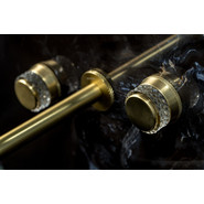 Смеситель для раковины настенный Boheme Aura 152-2-MG-A, matt gold, Цвет производителя: золото матовое - фото 2