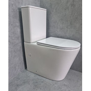 Унитаз-компакт CeramaLux Rimless TR2178 с крышкой микролифт (Система смыва торнадо) - фото 