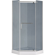 Душевое ограждение Loranto CS-816S B 90 (GRAY) 90x90 см, сатин/прозрачное - фото 