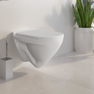 Унитаз подвесной Sanita Luxe Attica WC.WH/Attica/DM/WHT.G/S1 с крышкой микролифт - фото 