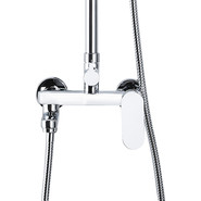 Душевая стойка с поворотным изливом Azario Arizona AZ-20R, Цвет производителя: хром - фото 6