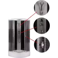 Душевая кабина Loranto 80х80 см CS-800-13ТМ/М, хром/мозаика - фото 3