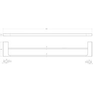 Полотенцедержатель Cezares Slider SLIDER-THD-80-GM, цвет оружейная сталь - фото 2