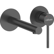 Смеситель для раковины настенный Cezares RELAX-BLI2-2-NOP-W0 (со скрытой частью) чёрный матовый, Цвет производителя: чёрный матовый - фото 2