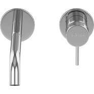 Смеситель для раковины настенный Cezares LEAF-BLI2-20-L-01-W0 (со скрытой частью) - фото 3