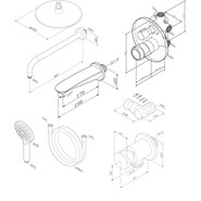 Душевая система для ванны с термостатом Am.Pm X-Joy FT85A3RH10 - фото 4